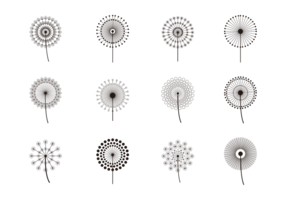 Simple blowball Icons Vector