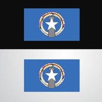 conception de bannière de drapeau des îles mariannes du nord vecteur