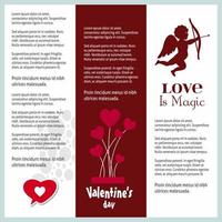bonne saint valentin amour fond 14 février modèle saint valentin vecteur