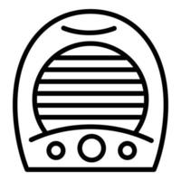 icône de radiateur soufflant, style de contour vecteur