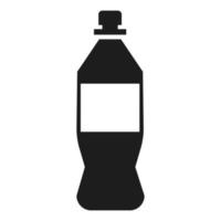 icône de bouteille en plastique, style simple vecteur