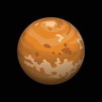 Icône planète Vénus, style isométrique vecteur