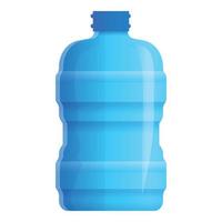 icône de bouteille aqua saine, style cartoon vecteur