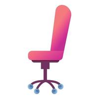 icône de chaise de bureau, style cartoon vecteur