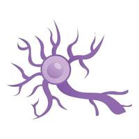 icône de neurone de la maladie, style cartoon vecteur
