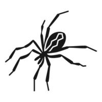 icône d'araignée d'horreur, style simple vecteur