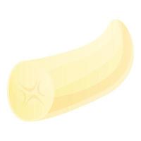 icône de la moitié de la banane, style cartoon vecteur