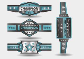 Championnat Bleu Ceinture Vector Design