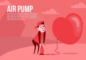 Amour Air Pump Background vecteur