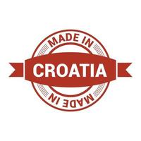 vecteur de conception de timbres croatie
