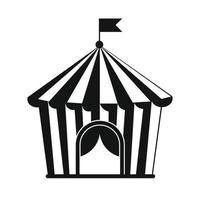 icône simple de tente de cirque vintage vecteur