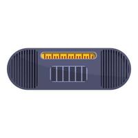 icône de boîte de perche radio, style cartoon vecteur