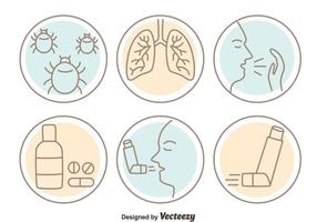 Asthme Icône Vecteurs vecteur