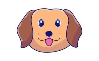 vecteur pro de dessin animé de chien mignon