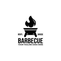 barbecue logo design illustration vectorielle vecteur