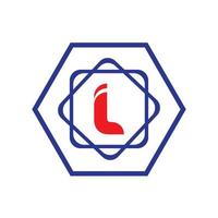 lettre l logo modèle vecteur icône conception