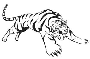 illustration du symbole du tigre vecteur