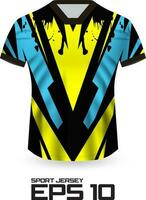 concept de conception de chemise de maillot de course pour l'uniforme de l'équipe sportive vecteur