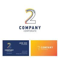 2 vecteur de conception de logo d'entreprise