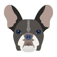 icône plate de chien conçue de manière créative vecteur