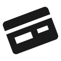 icône de carte de crédit, style simple vecteur