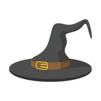 icône de dessin animé de chapeau de sorcière vecteur
