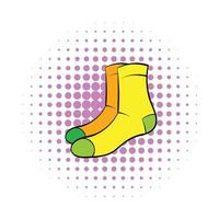 icône de chaussettes pour hommes, style bande dessinée vecteur