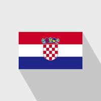 drapeau croatie grandissime vecteur de conception