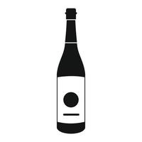 icône de bouteille de saké, style simple vecteur