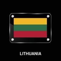 vecteur de conception de drapeaux lituanie