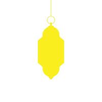 eps10 lanterne de ramadan vecteur jaune ou icône d'art solide dangler isolé sur fond blanc. symbole de lampe de poche ou de lampe dans un style moderne et plat simple pour la conception, le logo et l'application mobile de votre site Web