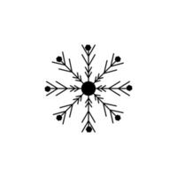 flocons de neige icône illustration vecteur
