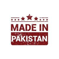 vecteur de conception de timbre pakistanais