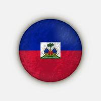 pays Haïti. drapeau haïtien. illustration vectorielle. vecteur