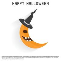 vecteur de typographie design joyeux halloween