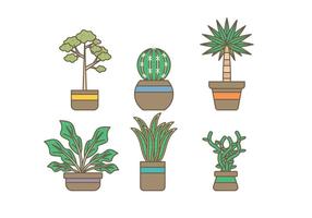 Evergreen gratuit Houseplant Vecteurs vecteur