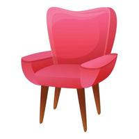 icône de fauteuil moderne, style cartoon vecteur