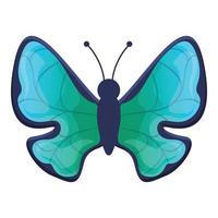 icône de papillon botanique, style cartoon vecteur