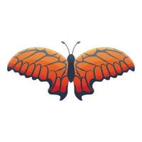 icône de papillon de jardin, style cartoon vecteur
