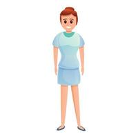icône d'infirmière jupe courte, style cartoon vecteur