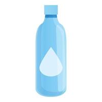 icône de bouteille d'eau écologique, style cartoon vecteur