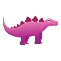 icône de dinosaure préhistorique, style cartoon vecteur