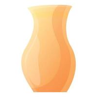 icône de vase d'argile, style cartoon vecteur