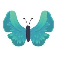 icône de papillon de couleur douce, style cartoon vecteur