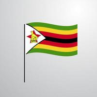 drapeau zimbabwéen vecteur