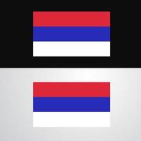 conception de bannière de drapeau de la republika srpska vecteur