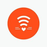 wifi amour mariage coeur vecteur