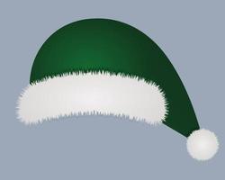 chapeau de père noël. partie du costume du père Noël. vecteur