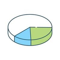 diagramme d'entreprise isométrique vecteur