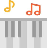 instrument piano electone musique electone multimédia - icône plate vecteur
